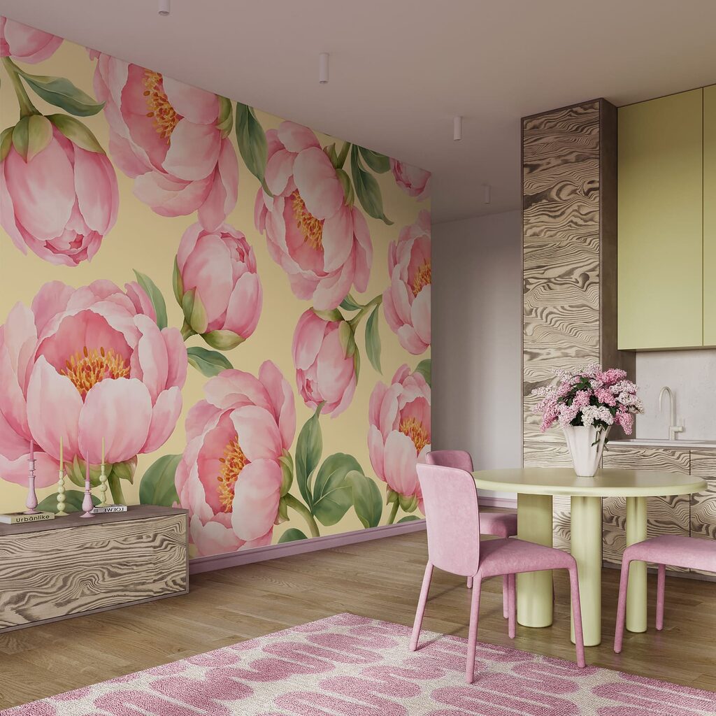 Flori roz deschise — interior 4