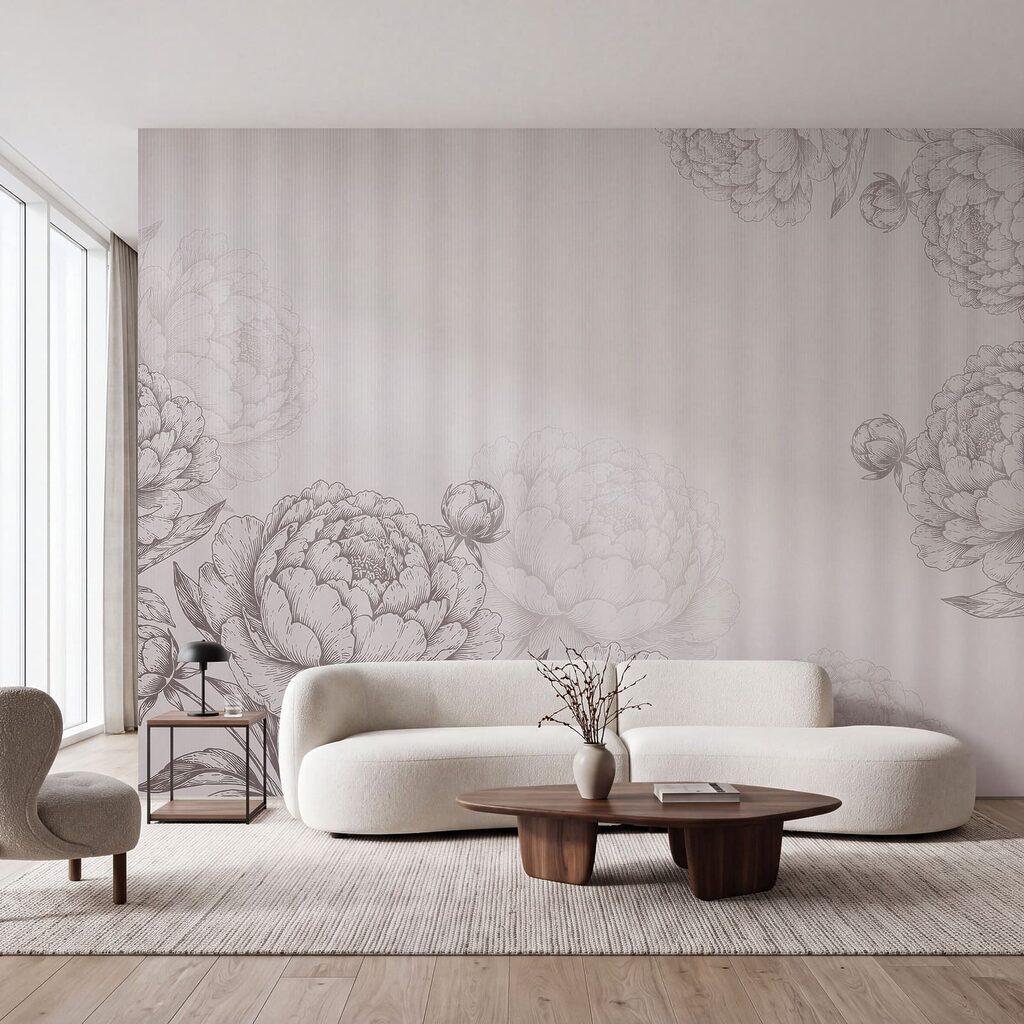Flori conturate pe dungi — interior 1