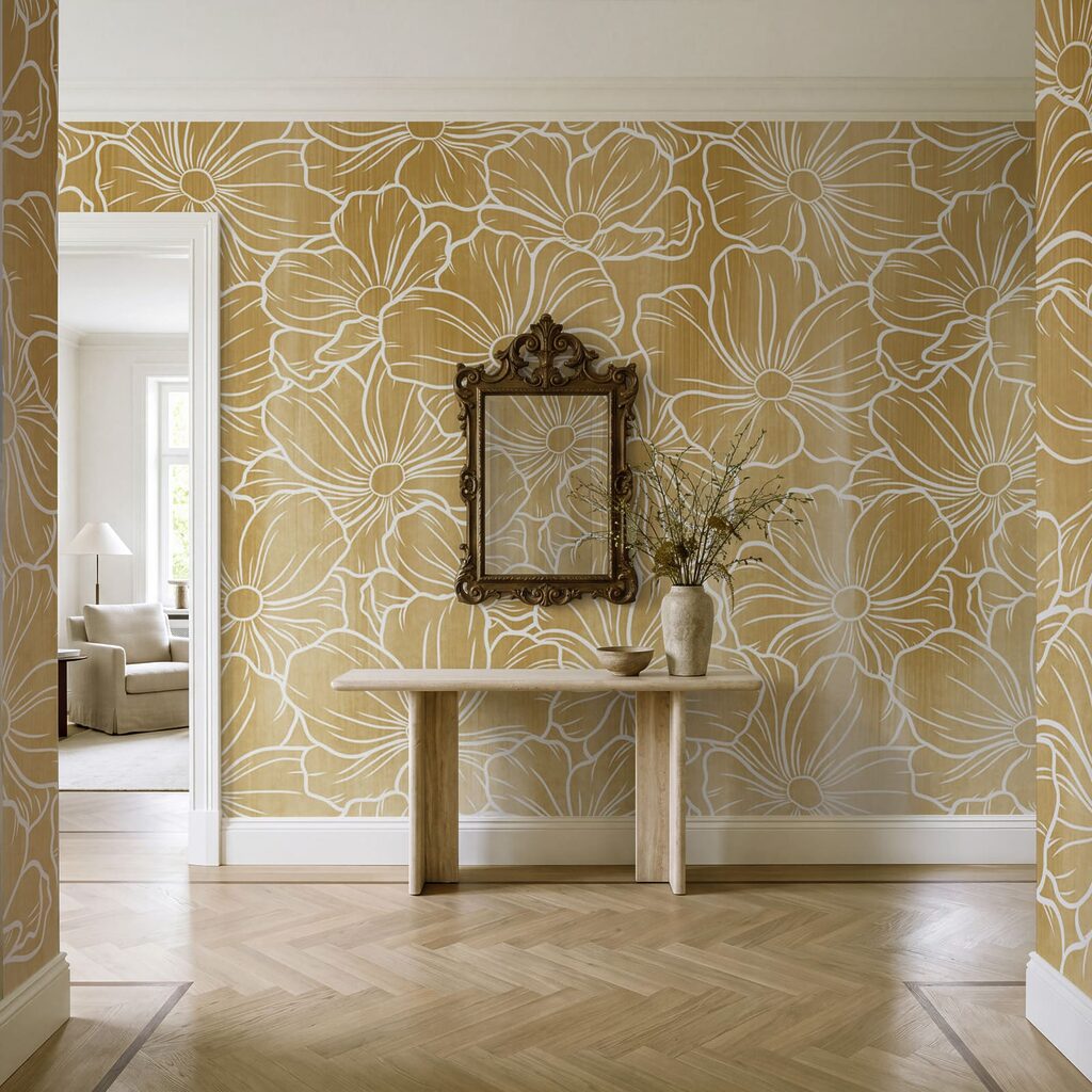Contururi albe de flori — interior 3