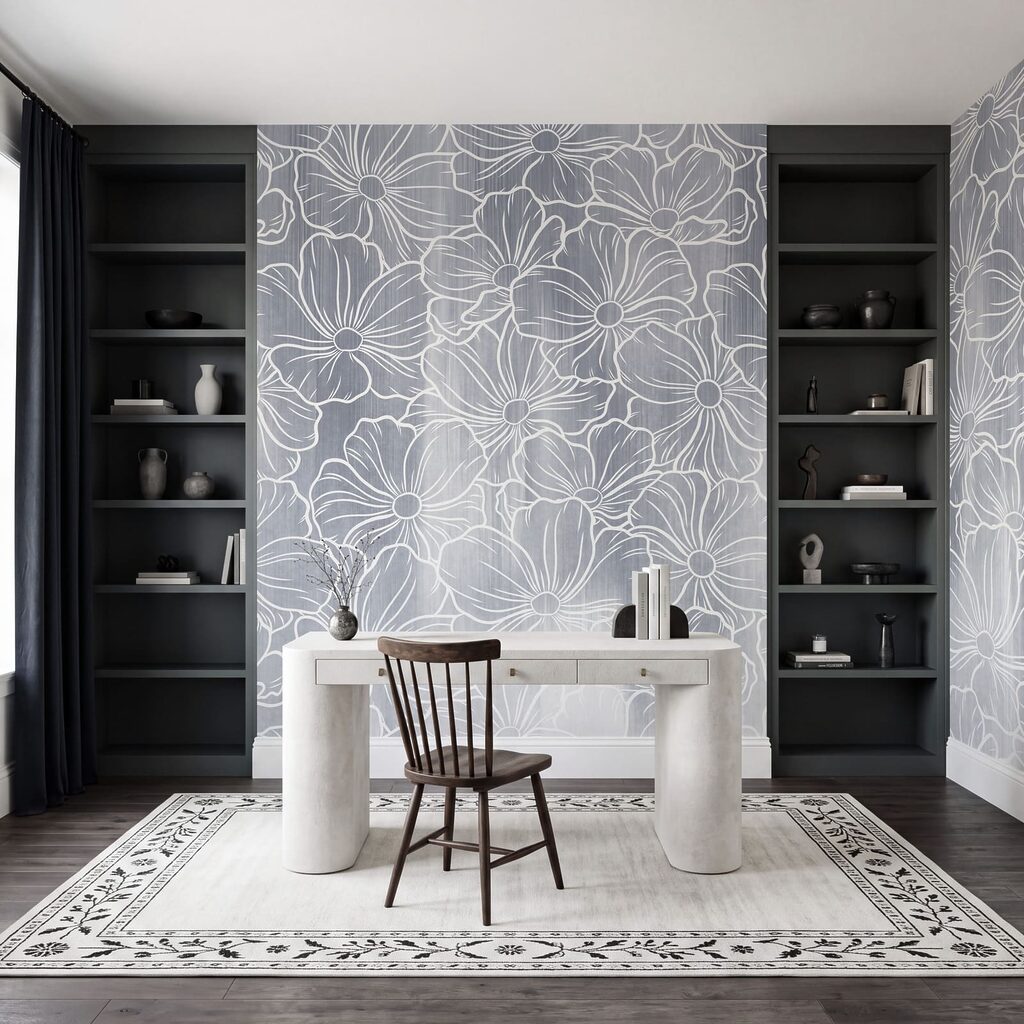 Contururi albe de flori — interior 5
