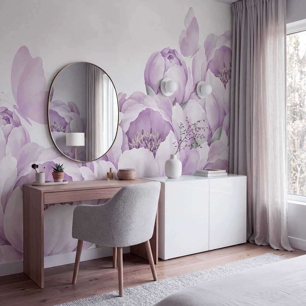 Flori roz pe margini — interior 2