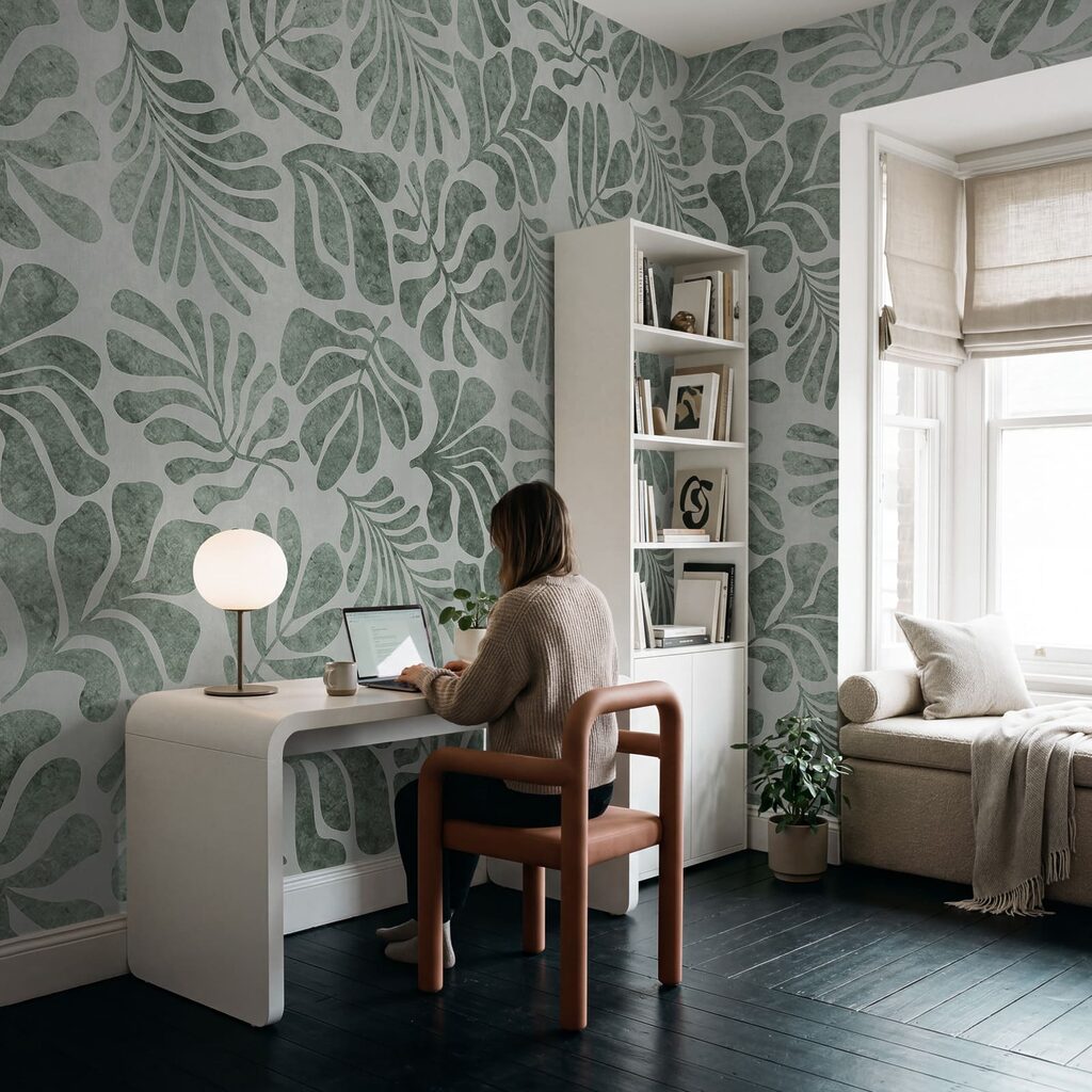 Frunze tropicale ca urme — interior 5