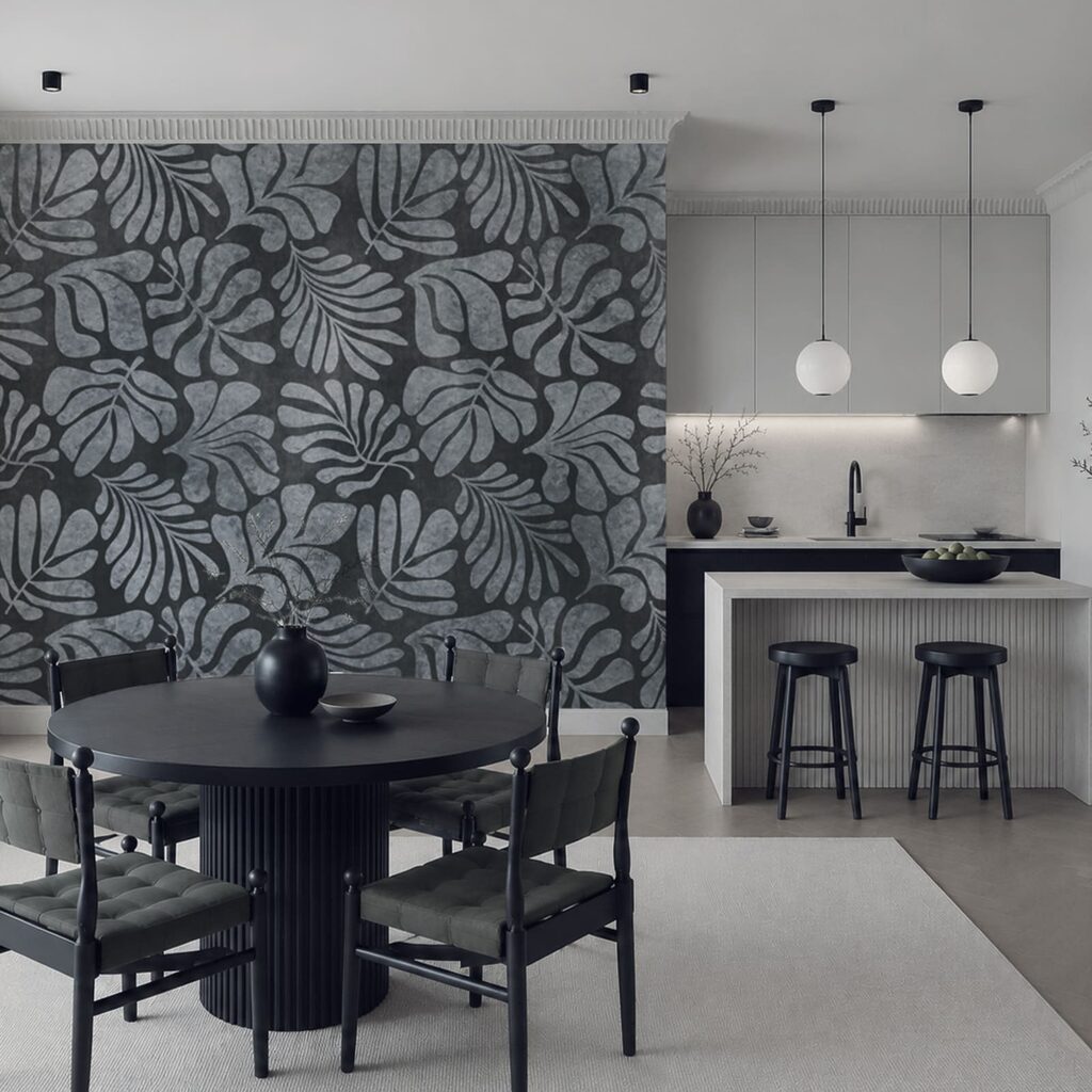 Frunze tropicale ca urme — interior 4