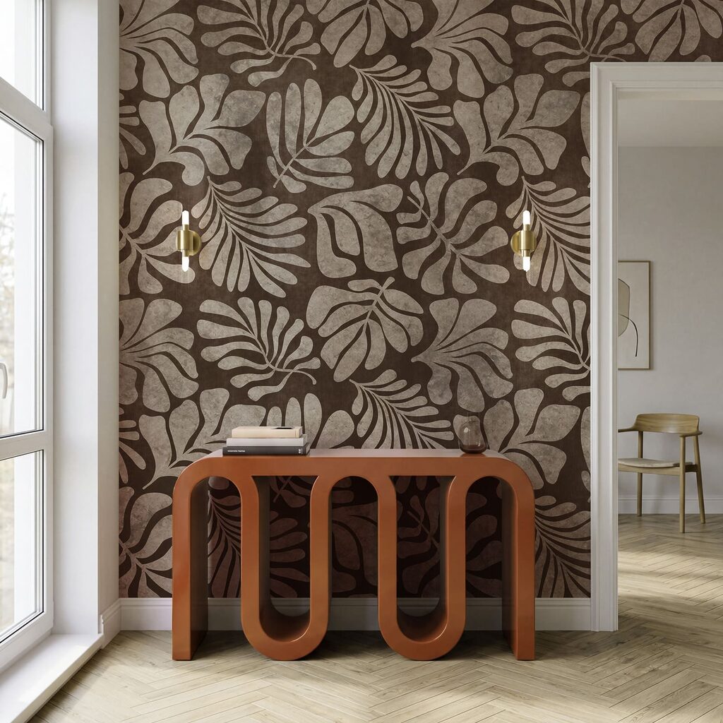 Frunze tropicale ca urme — interior 3