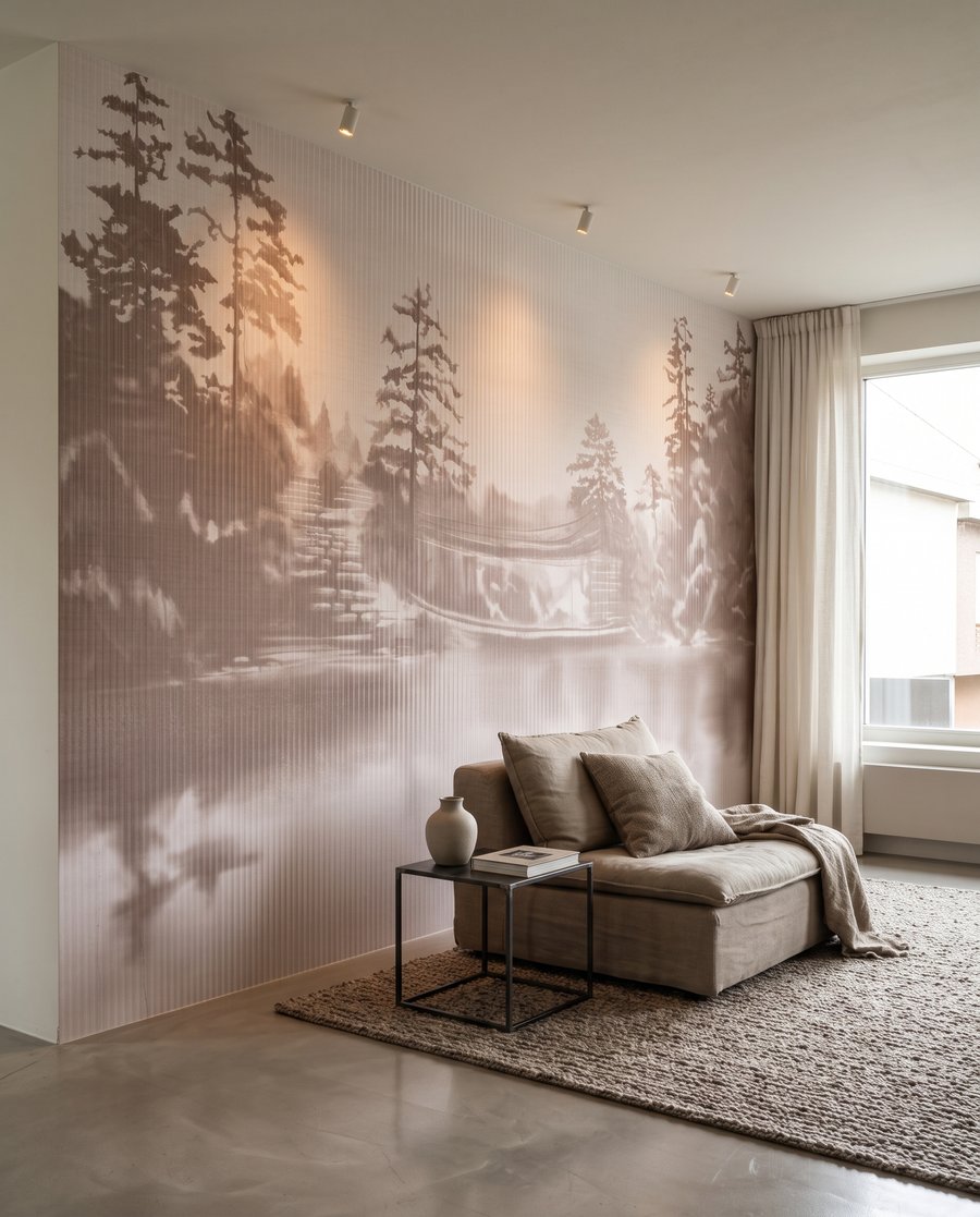 Cascadă la lacul pădurii — interior 6