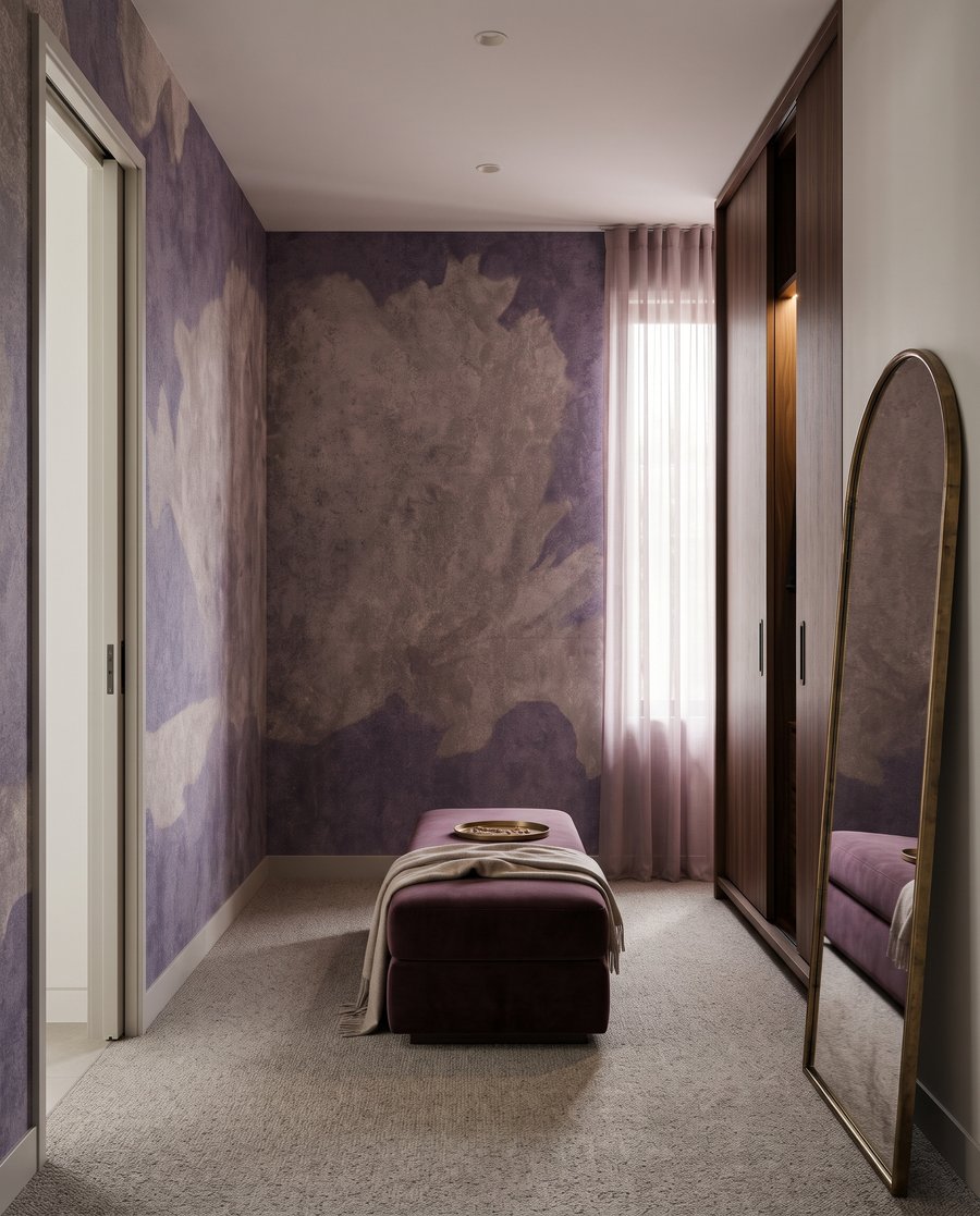 Flori estompate pe vopsea — interior 2