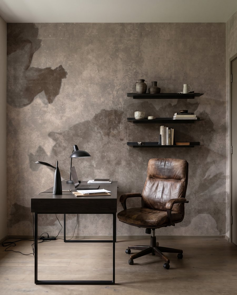 Flori estompate pe vopsea — interior 4