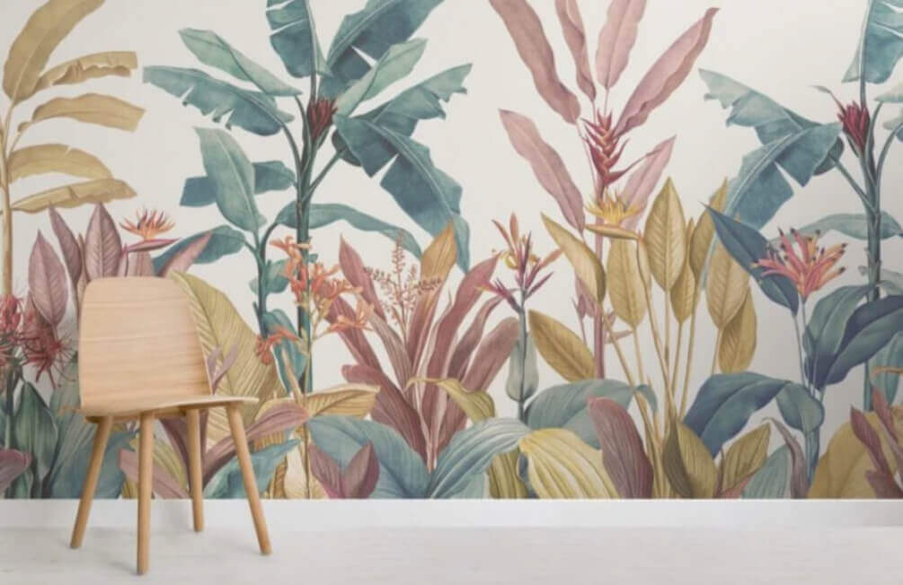 Grădină tropicală în pastel — interior 1