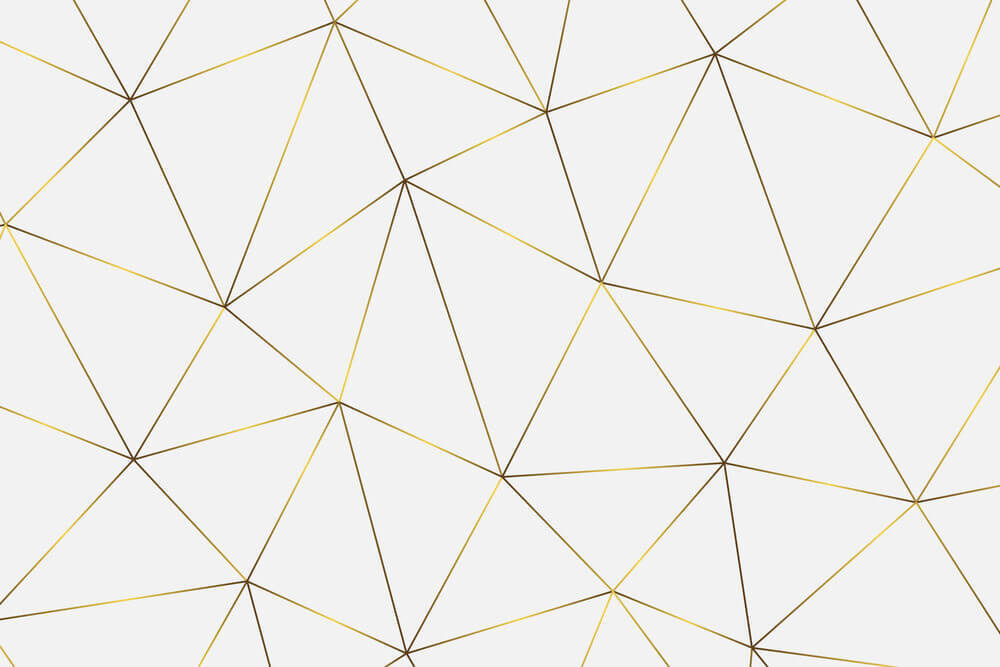 Triunghiuri fine pe alb — design complet