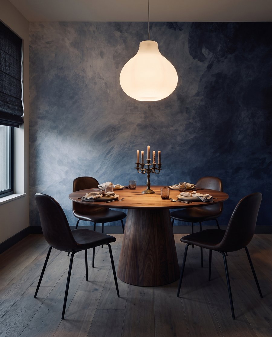 Albastru spre alb — interior 1