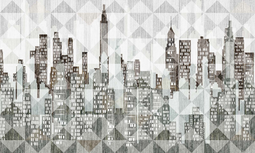 Clădiri între triunghiuri — design complet