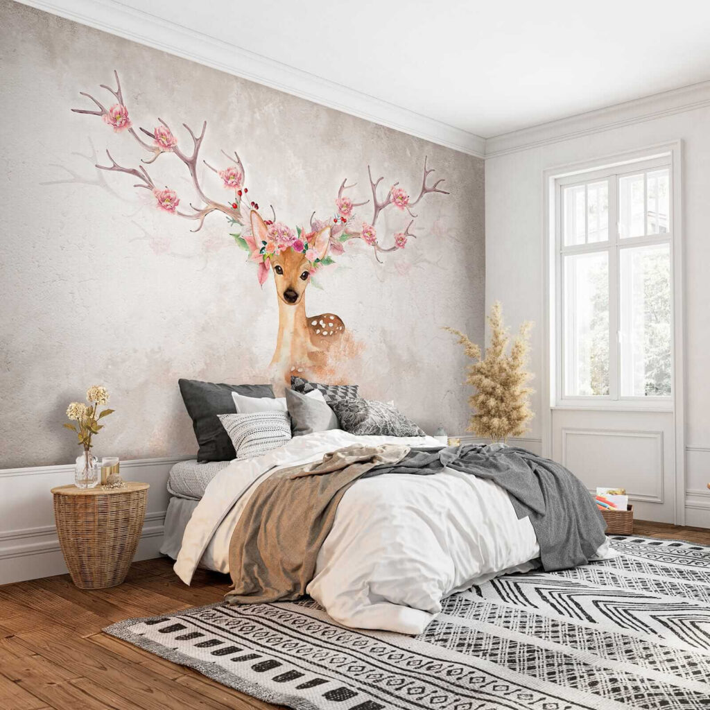Cerb cu coarne înflorite — interior 3