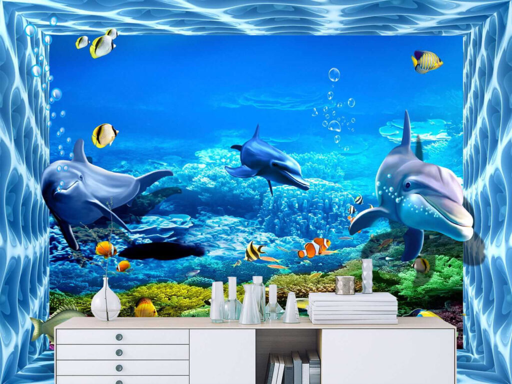 Delfini în cadru acvatic — interior 4