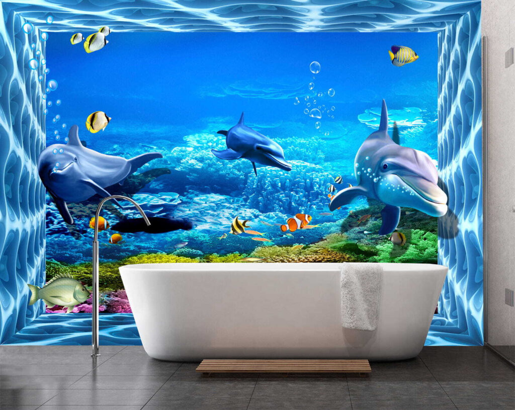 Delfini în cadru acvatic — interior 5