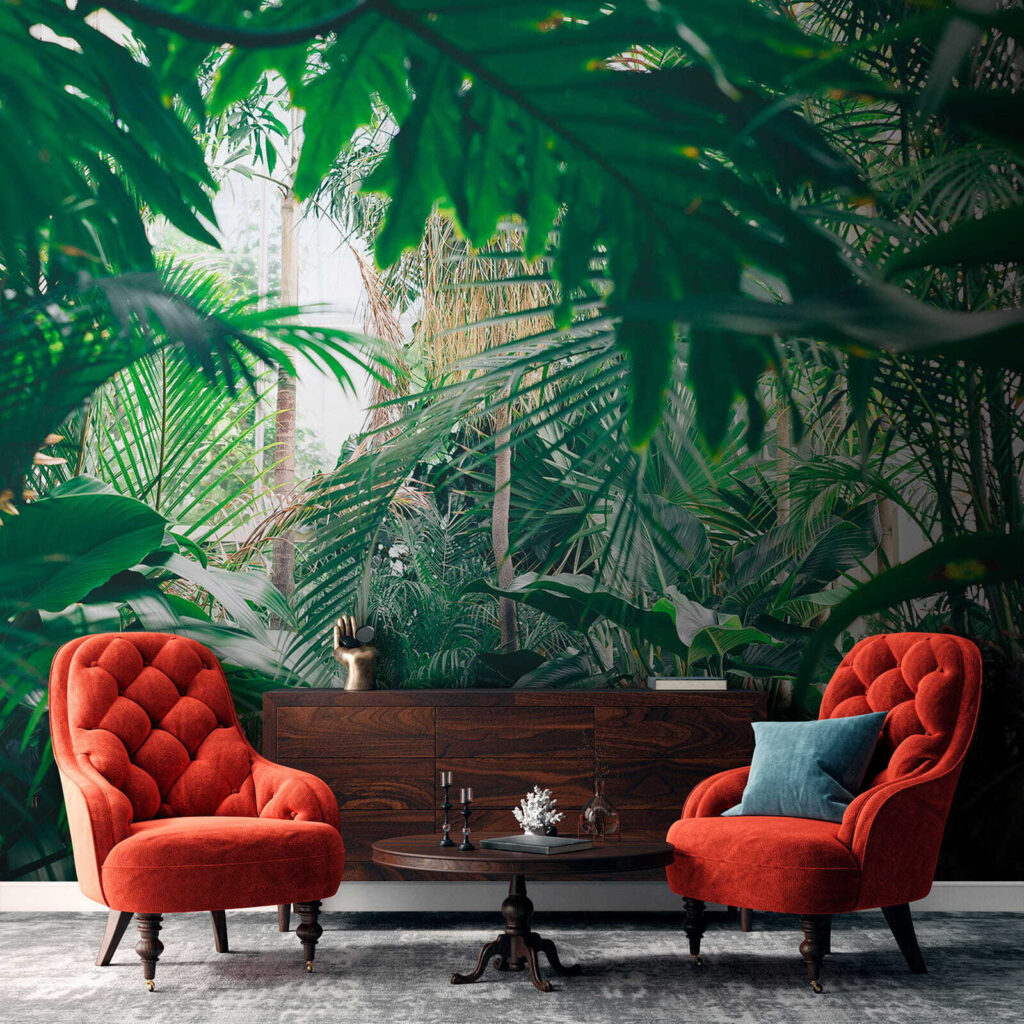 Frunze de junglă verde-închis — interior 5