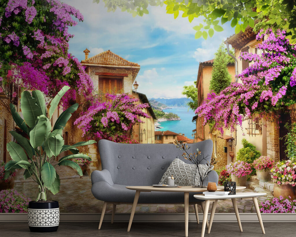 Străduță florală spre mare — interior 3