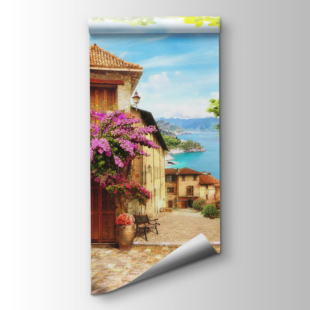 Străduță florală spre mare — vizualizare produs