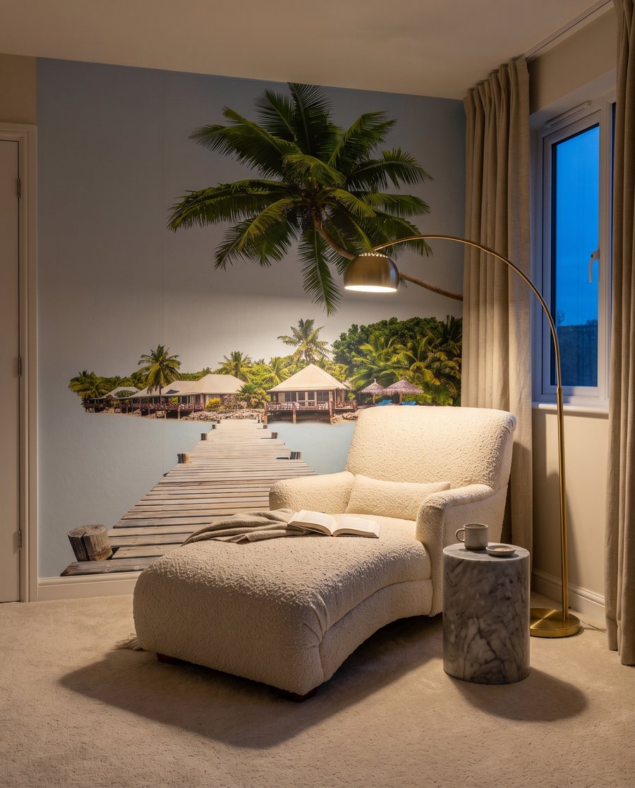 Debarcader spre albastru tropical — interior 2
