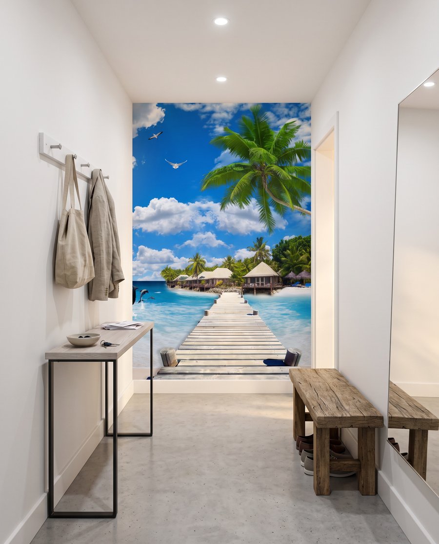 Debarcader spre albastru tropical — interior 4