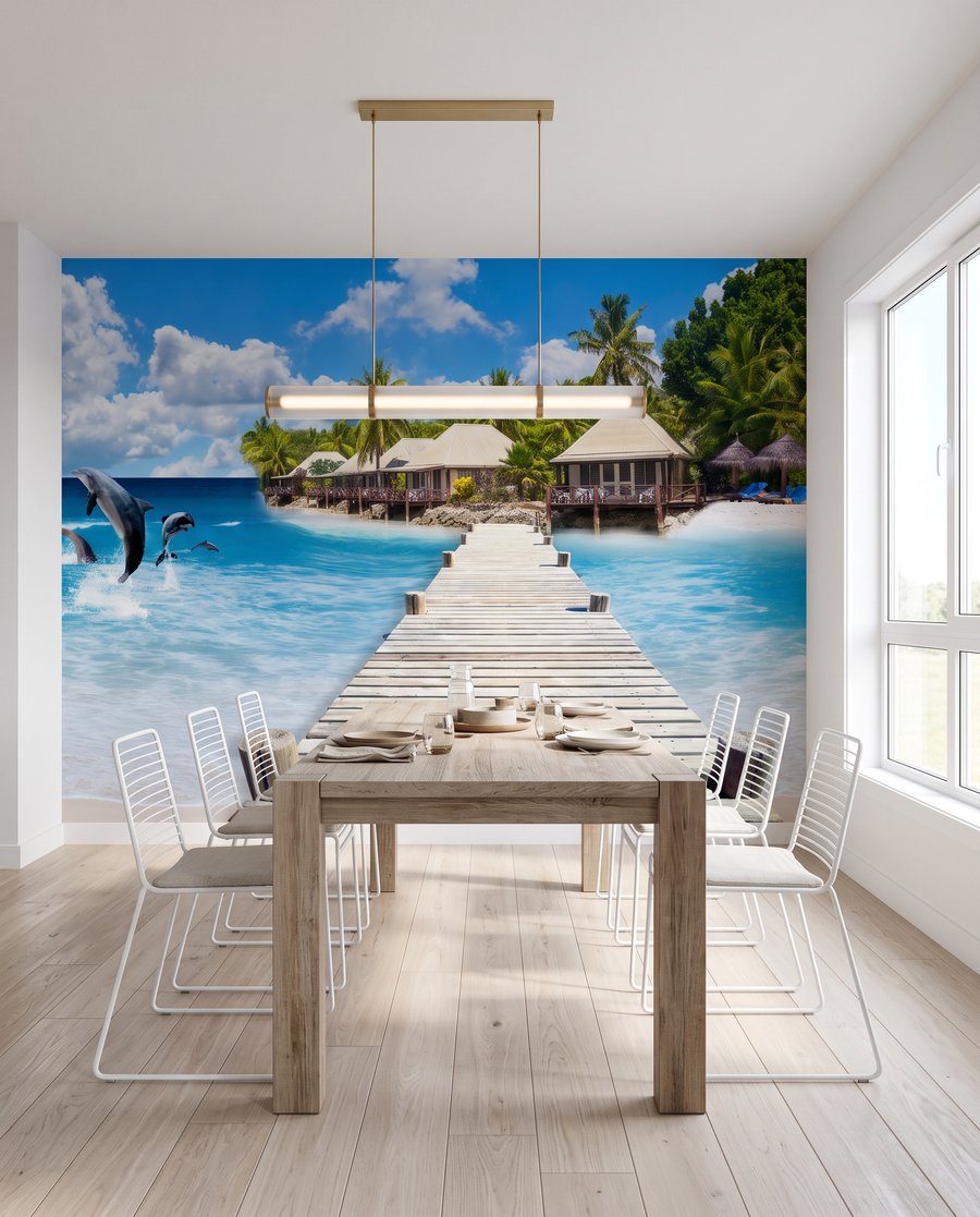 Debarcader spre albastru tropical — interior 5