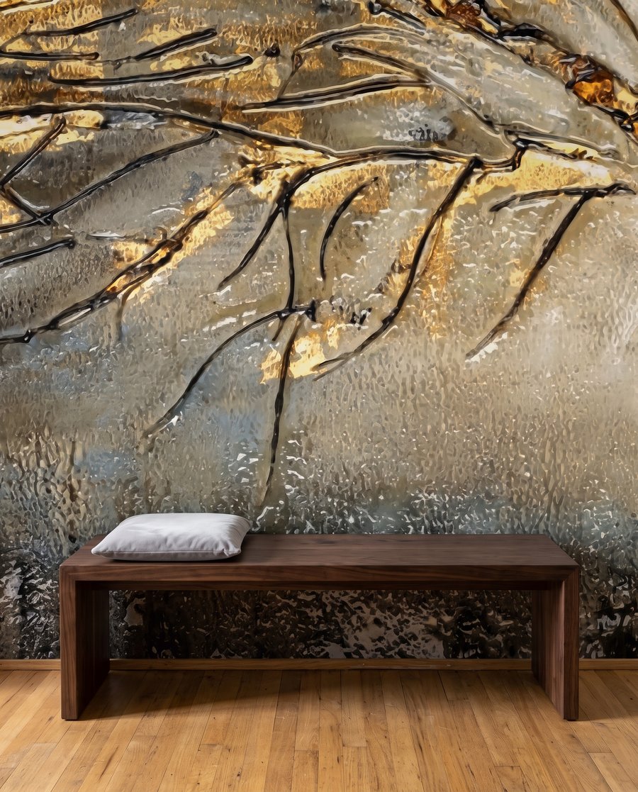 Copac cu contur auriu — interior 4