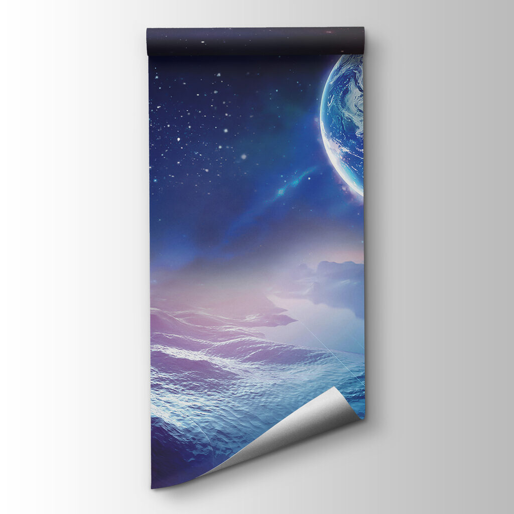 Planetă peste stele — vizualizare produs
