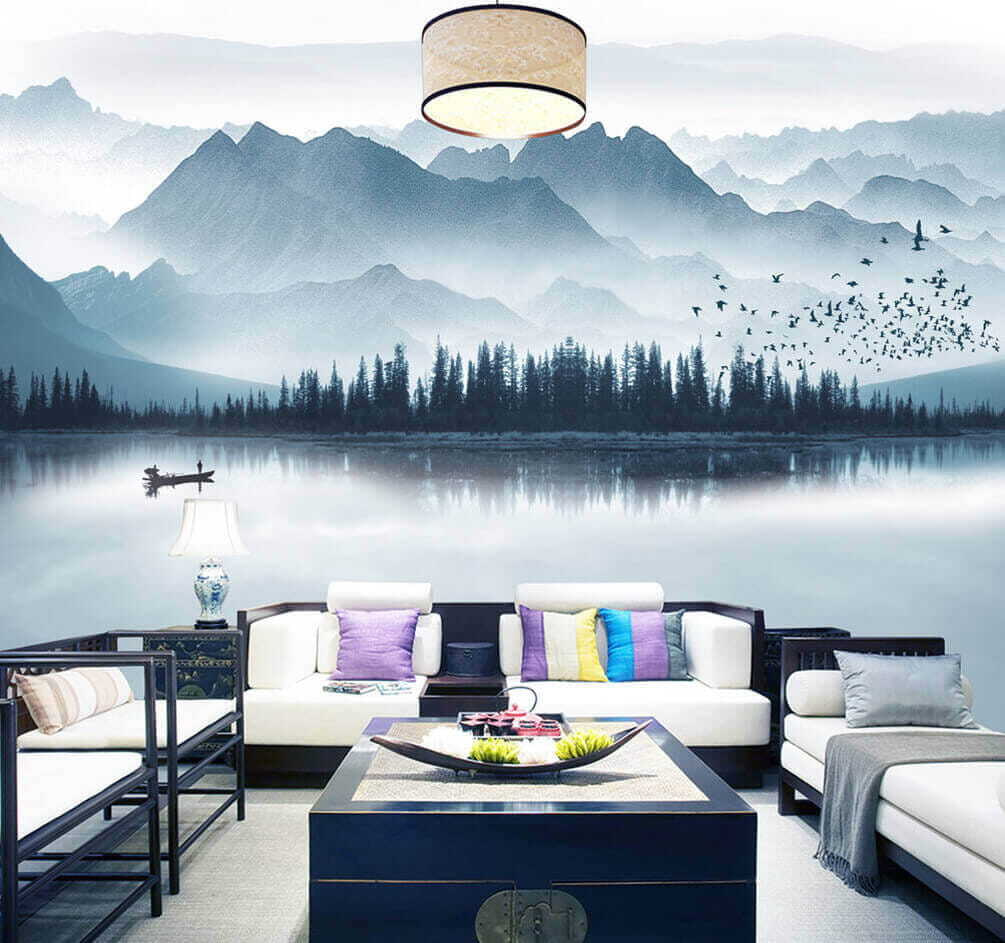 Barcă pe lacul liniștit — interior 5