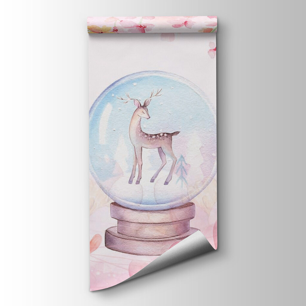 Unicorni lângă un glob — vizualizare produs