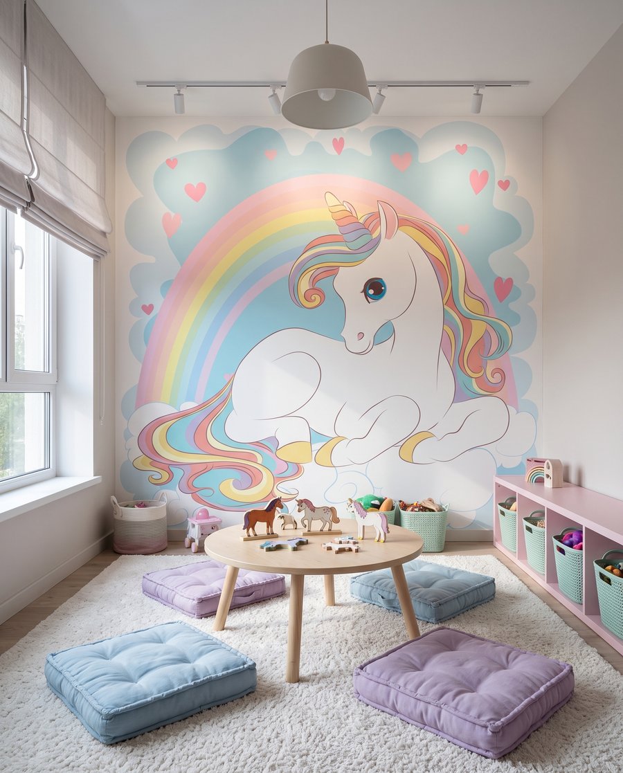 Unicorn sub curcubeu — interior 2