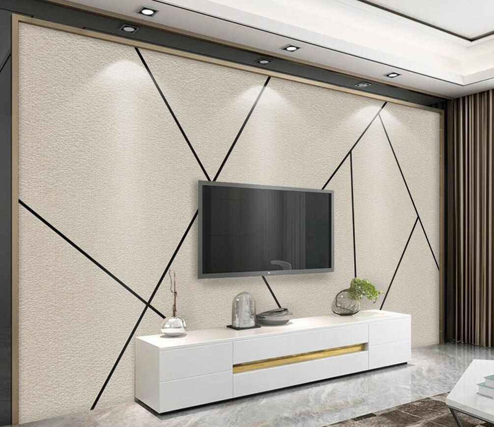 Linii negre, forme inegale — interior 1