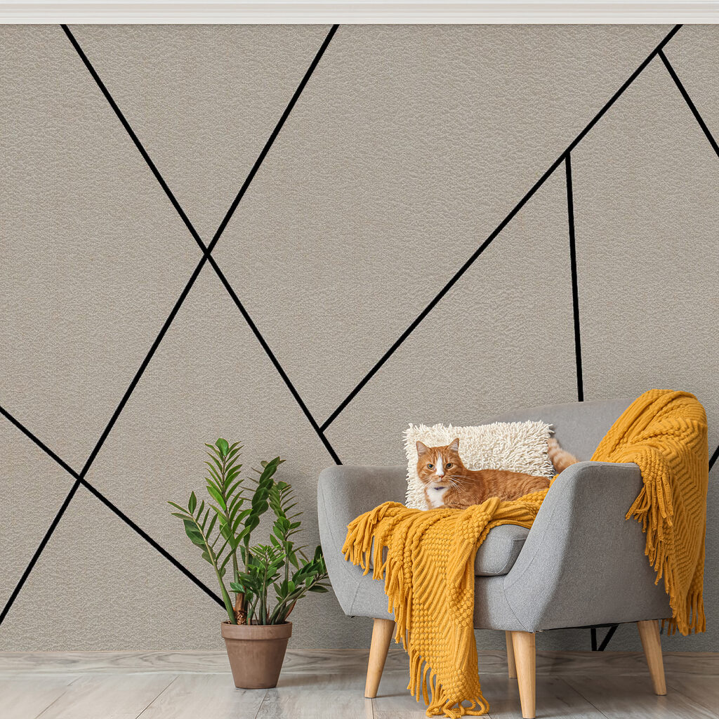 Linii negre, forme inegale — interior 2