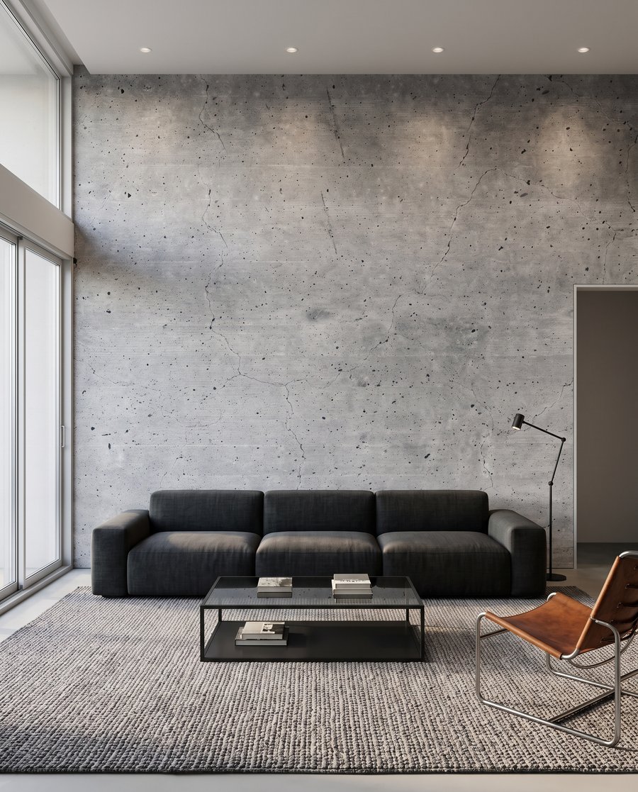 Beton gri cu urme — interior 3