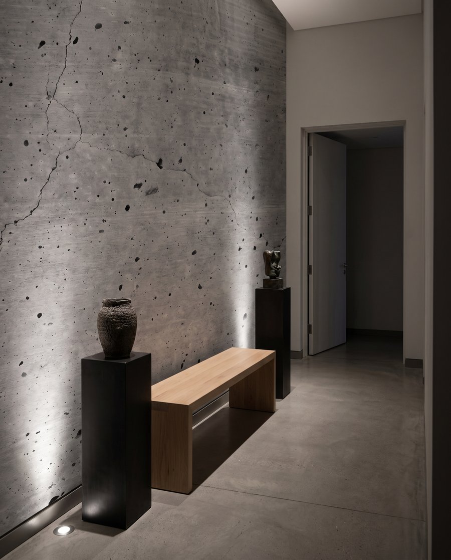 Beton gri cu urme — interior 4