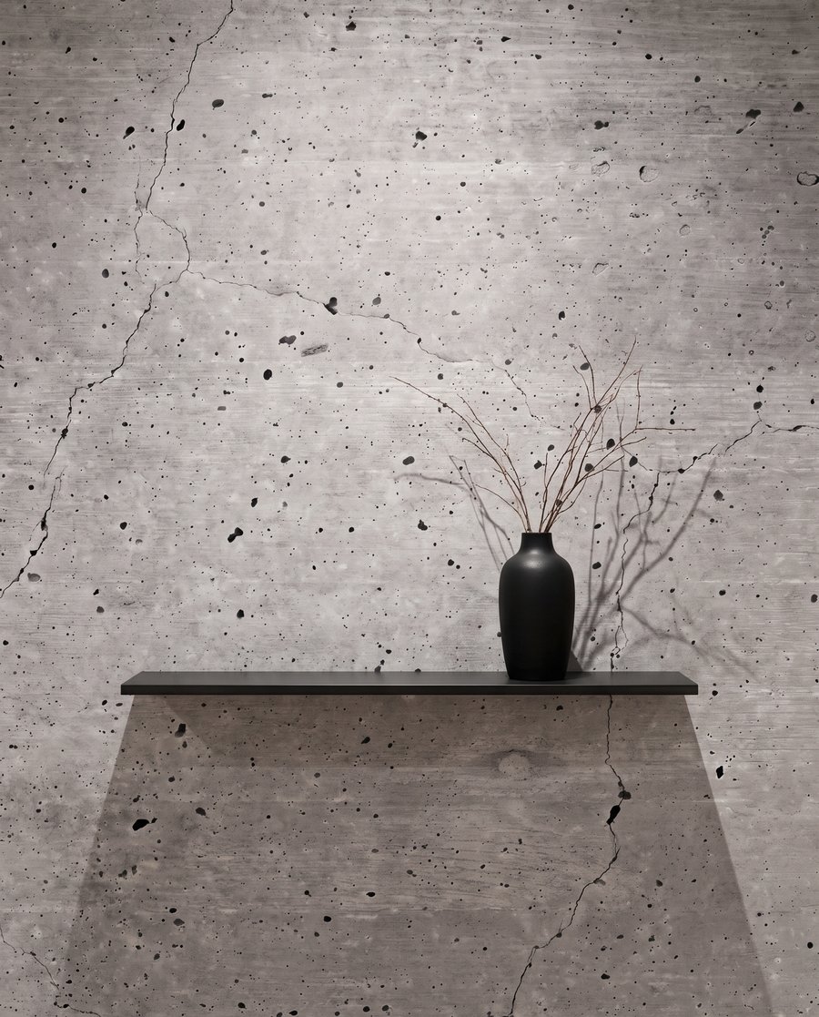 Beton gri cu urme — detaliu
