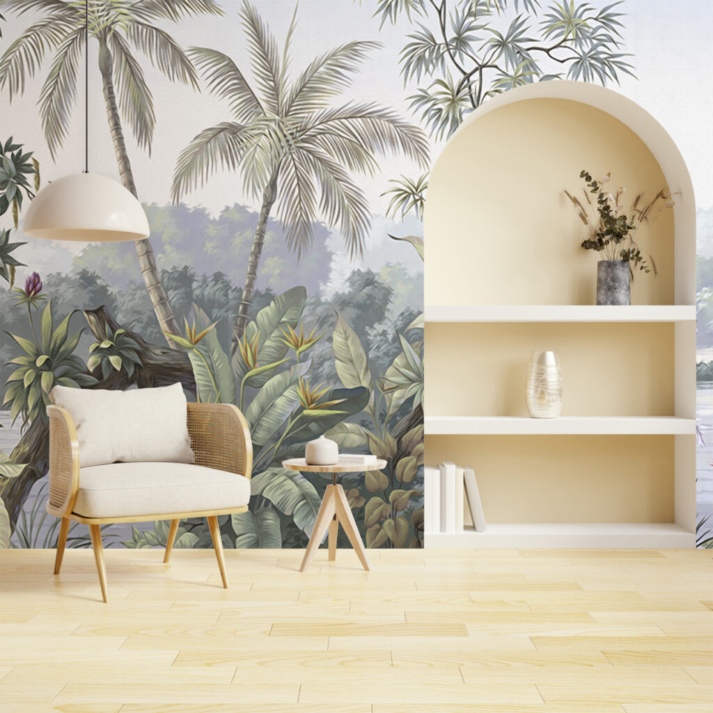 Palmieri în peisaj vechi — interior 1