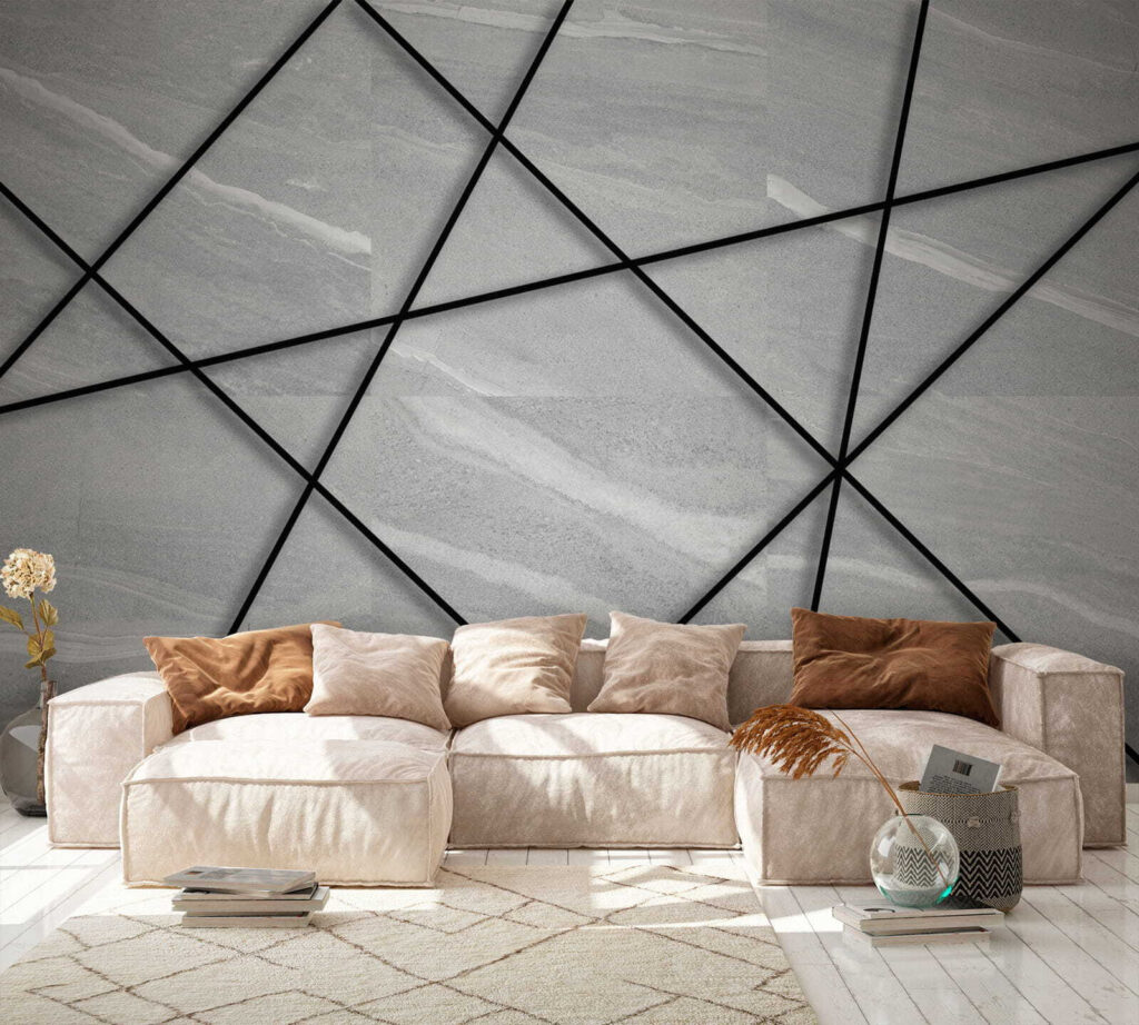 Linii negre pe gri — interior 4