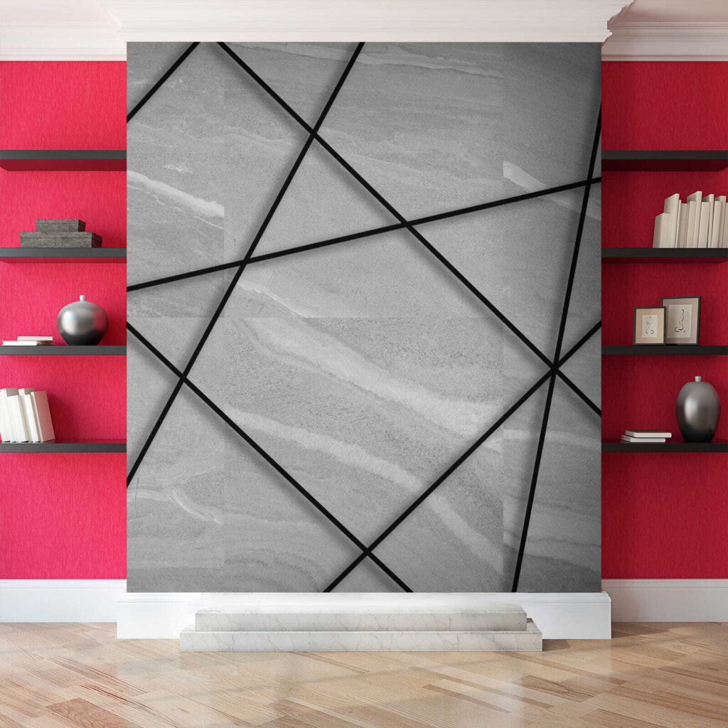 Linii negre pe gri — interior 7
