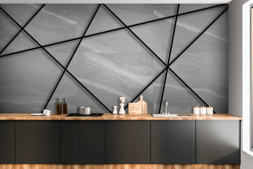 Linii negre pe gri — interior 8
