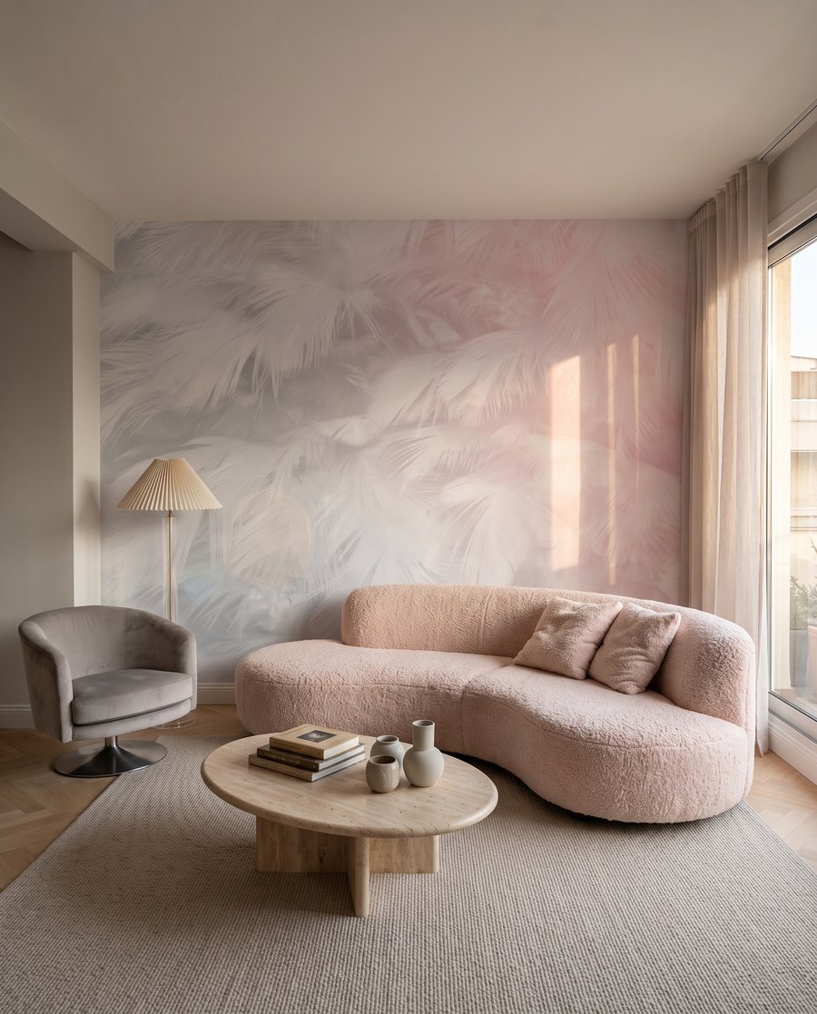Pene în vapori roz — interior 2