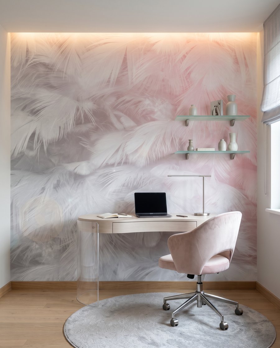 Pene în vapori roz — interior 5