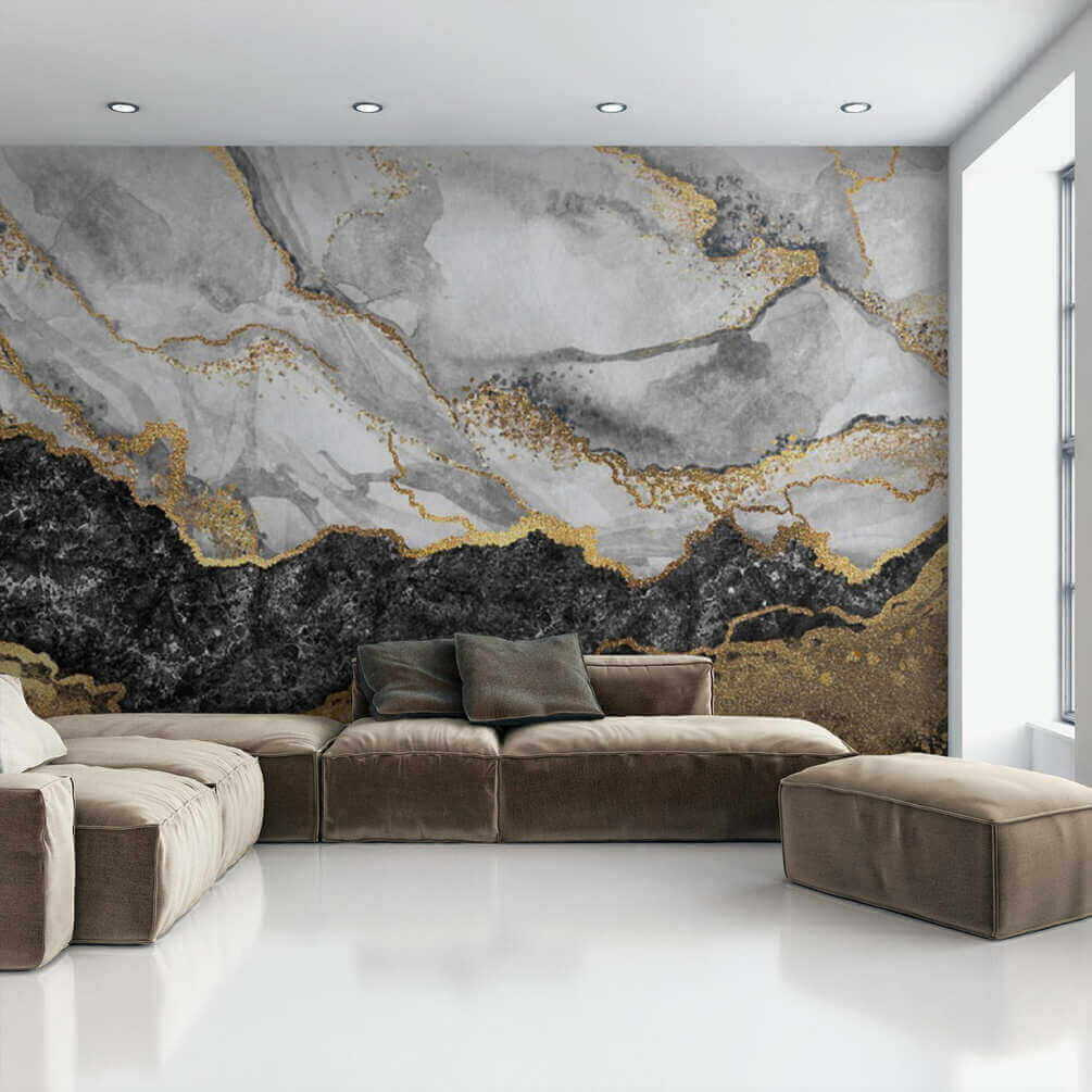 Alb-negru cu margine aurie — interior 2