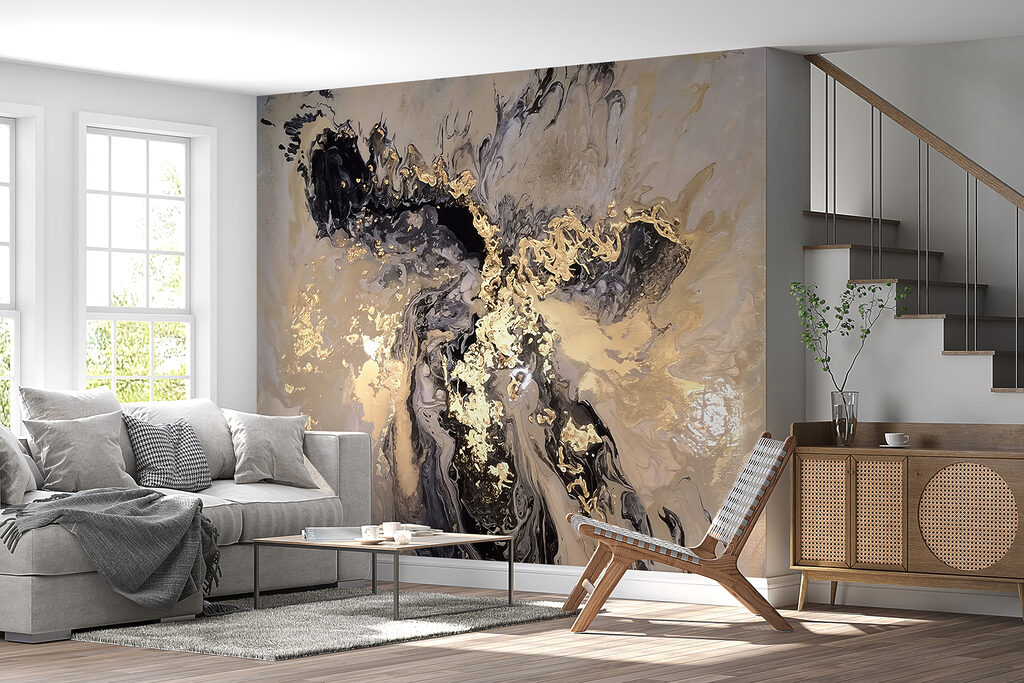 Negru cu stropi aurii — interior 10