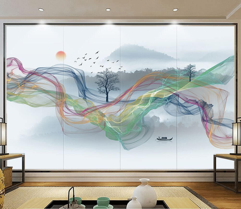 Panglici colorate prin ceață — interior 1