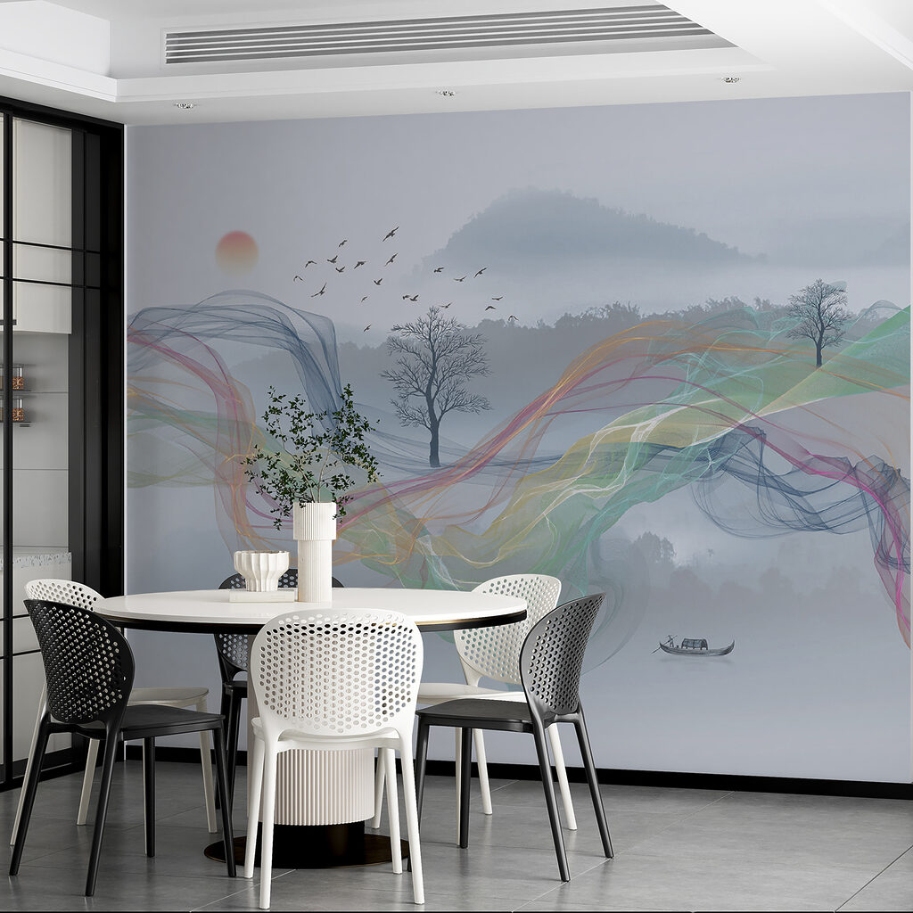 Panglici colorate prin ceață — interior 2