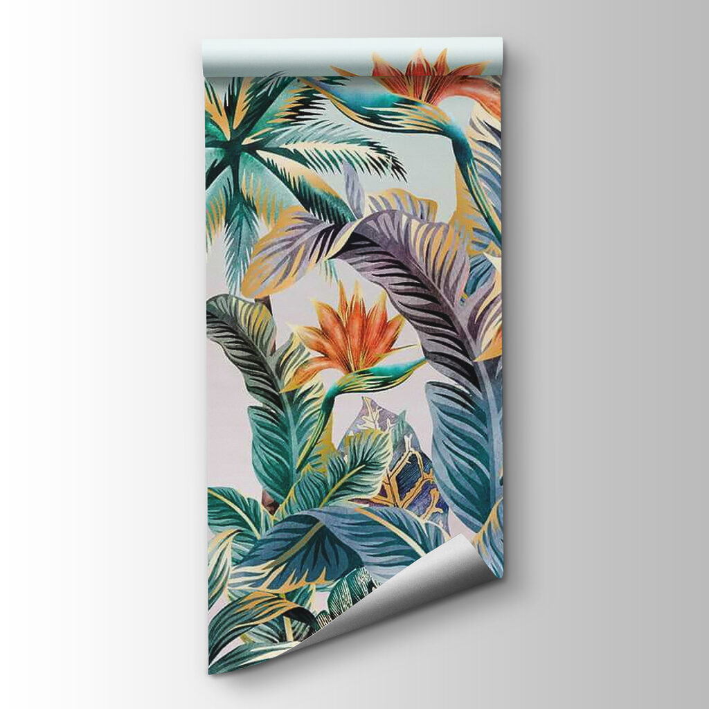 Frunze tropicale cu flori — vizualizare produs