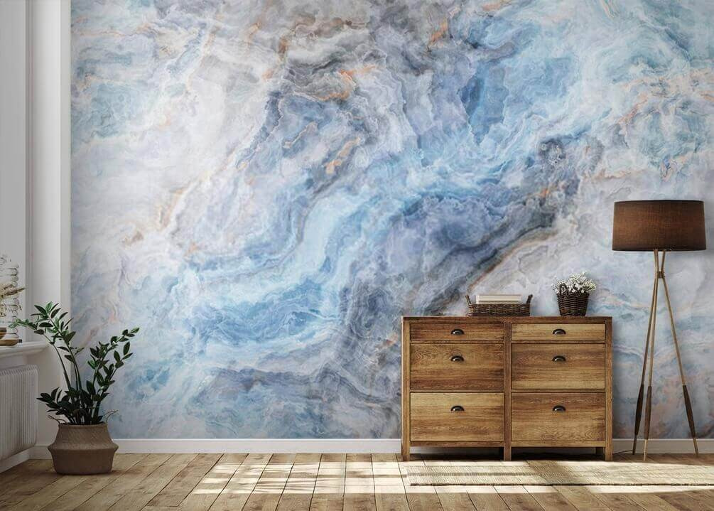Aderi albastre pe alb — interior 2