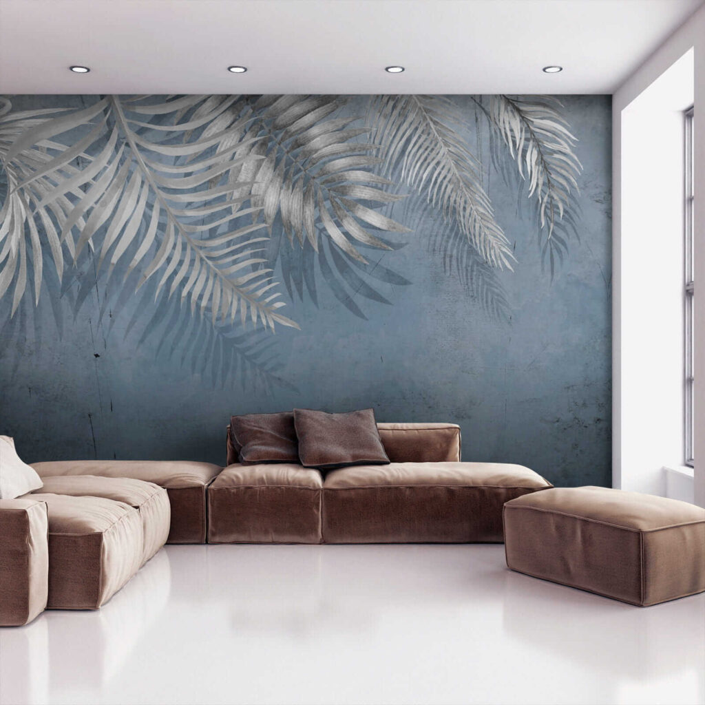 Palmieri pe albastru ardezie — interior 6