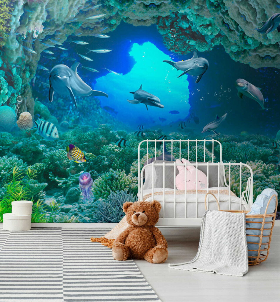 Delfini printre corali — interior 3