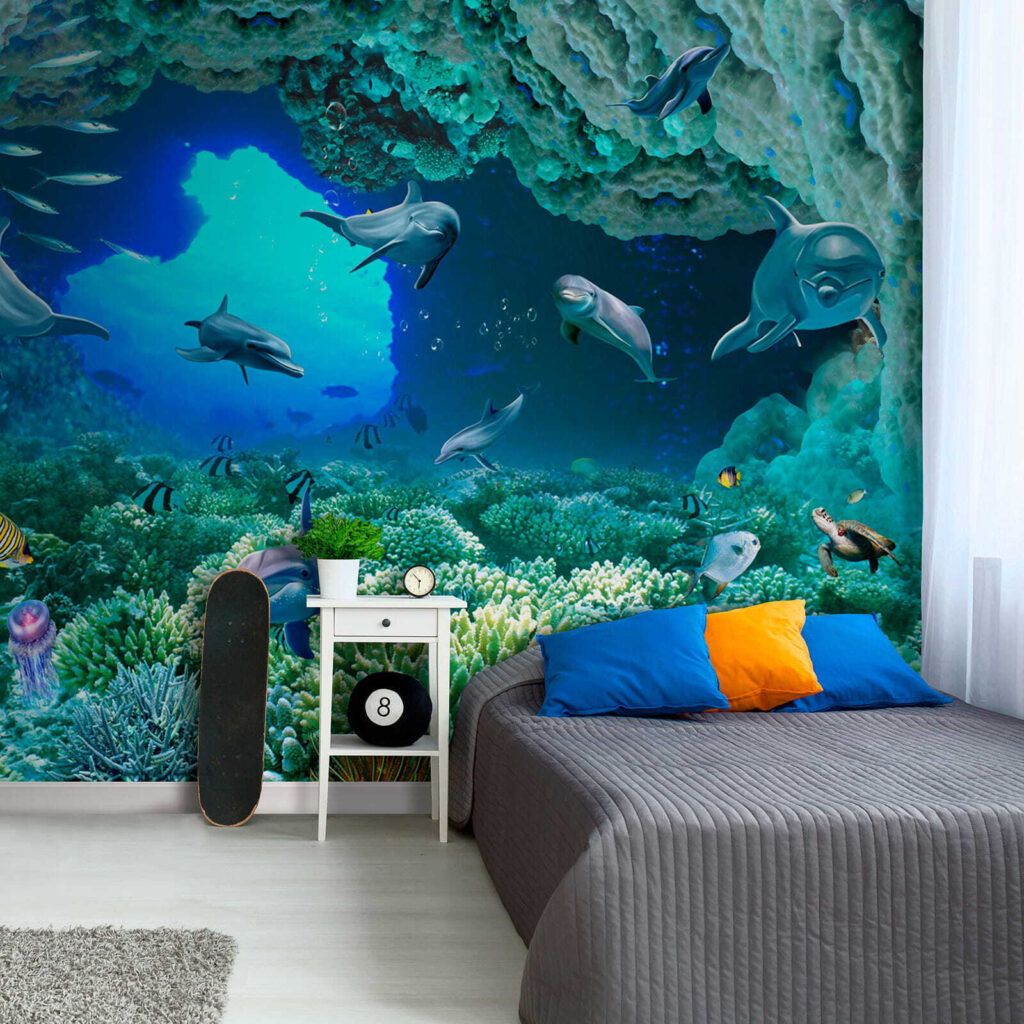 Delfini printre corali — interior 4