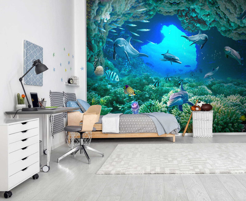 Delfini printre corali — interior 8
